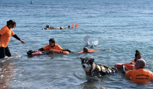 Esercitazione salvataggio in acqua - Bagni San Giovanni - Pietra Ligure 2021